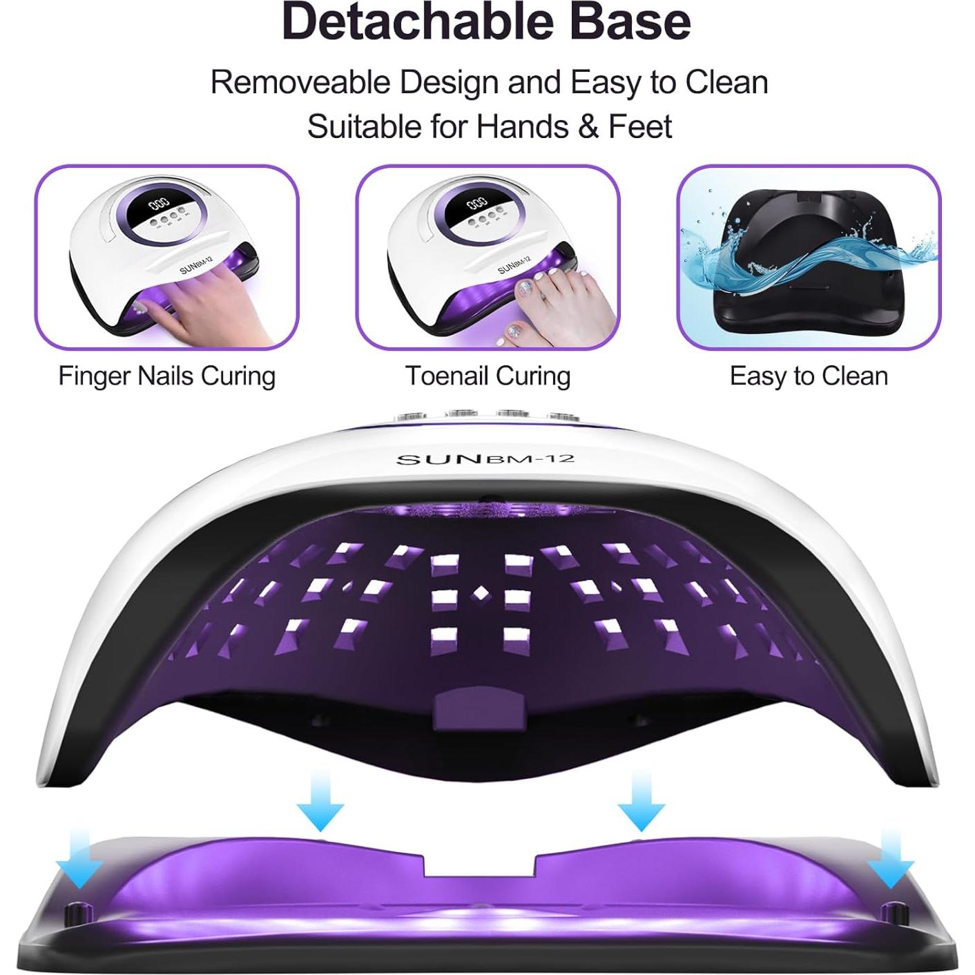 Lámpara de Uñas LED UV ShineCai 300W con Sensor y Temporizadores