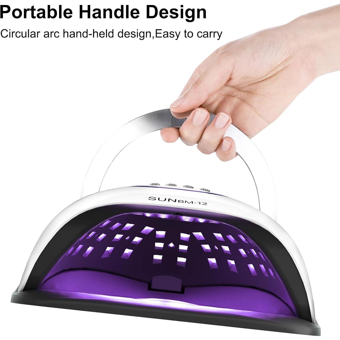 Lámpara de Uñas LED UV ShineCai 300W con Sensor y Temporizadores