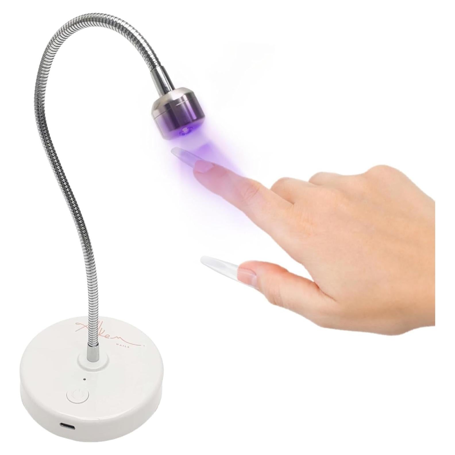 Lámpara UV LED Inalámbrica Allkem 3W Plata para Uñas de Gel