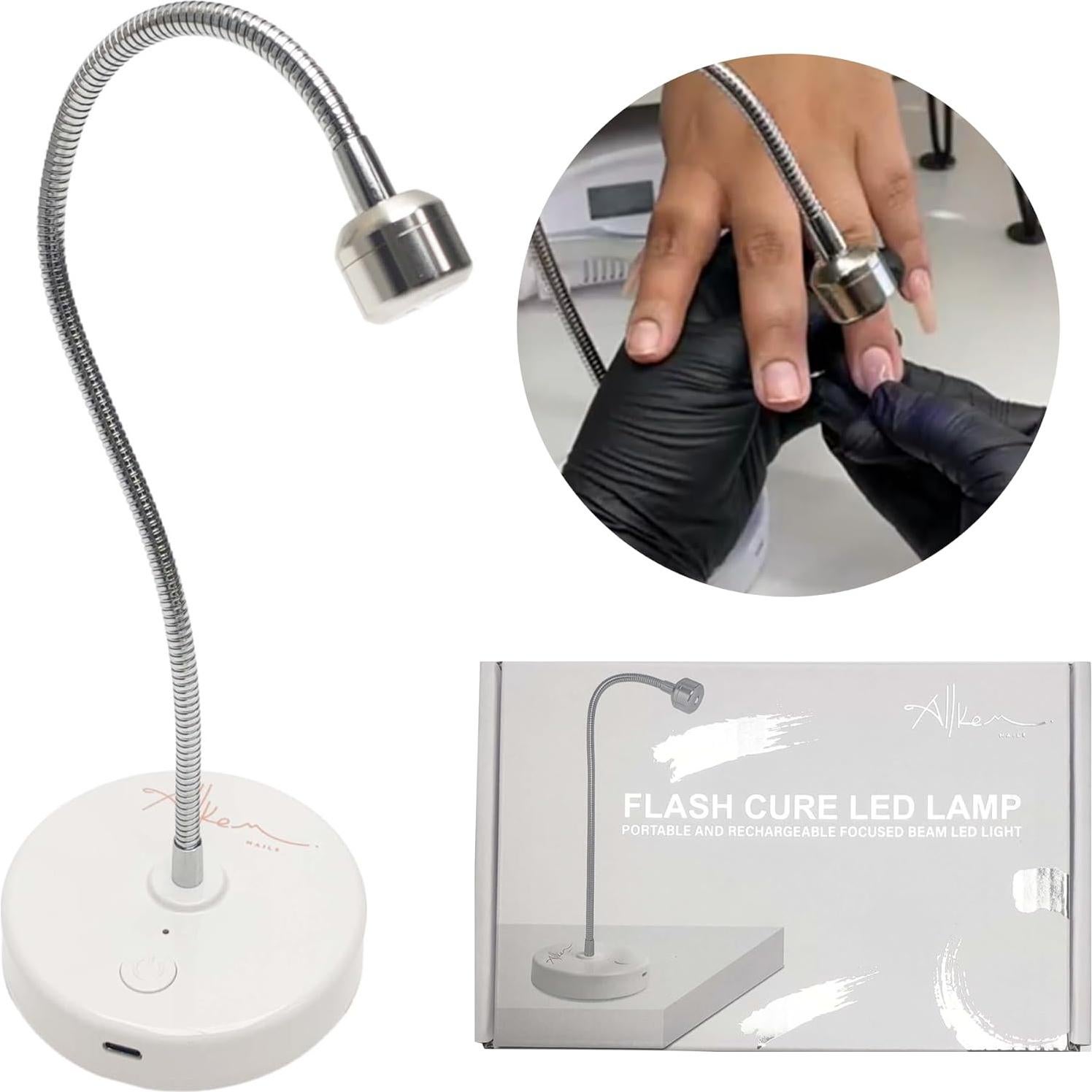 Lámpara UV LED Inalámbrica Allkem 3W Plata para Uñas de Gel