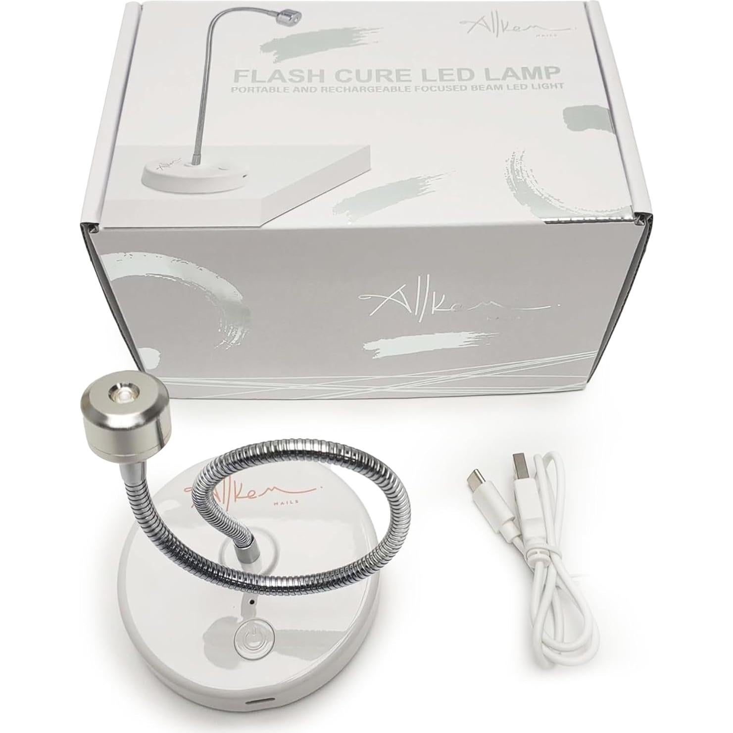 Lámpara UV LED Inalámbrica Allkem 3W Plata para Uñas de Gel