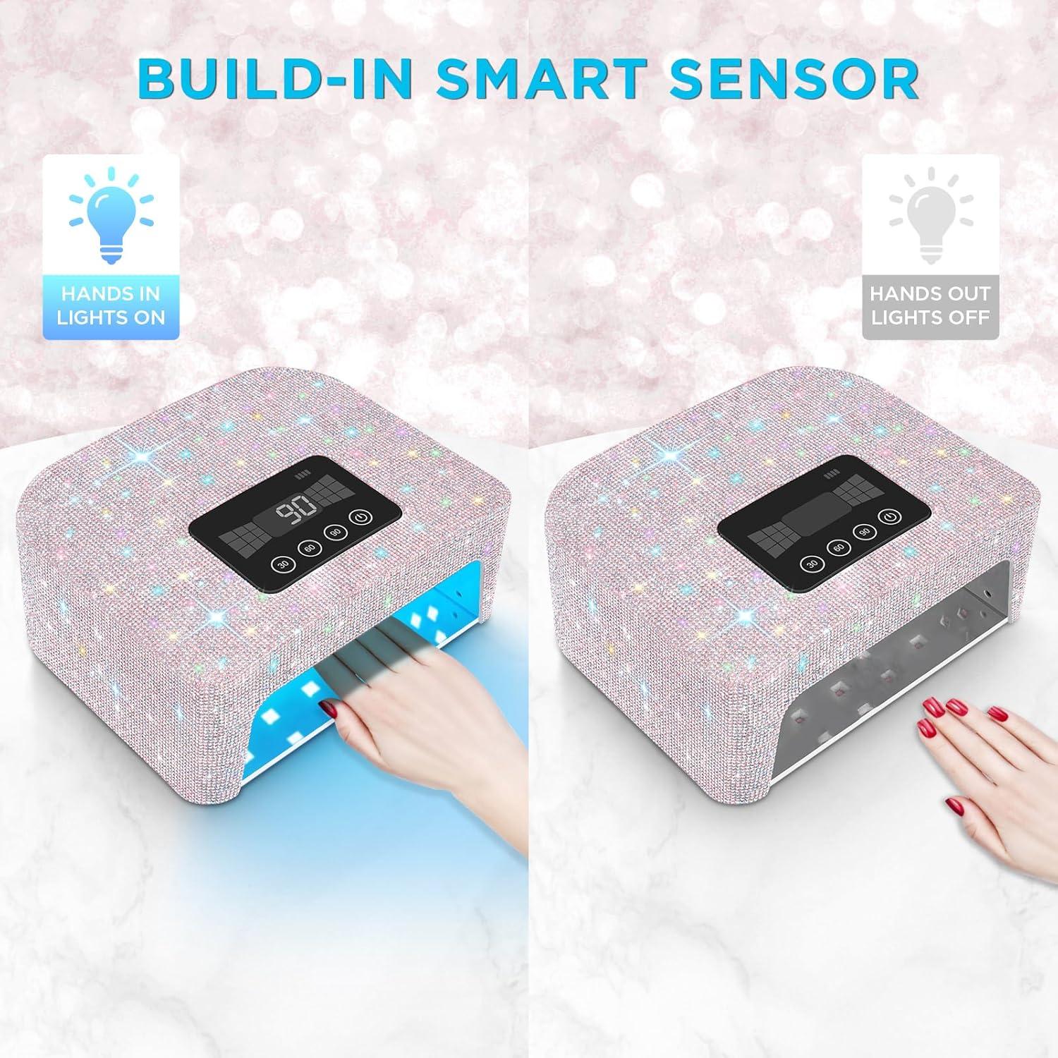 Lámpara UV de Uñas Inalámbrica Aedavey 36W con 4 Modos