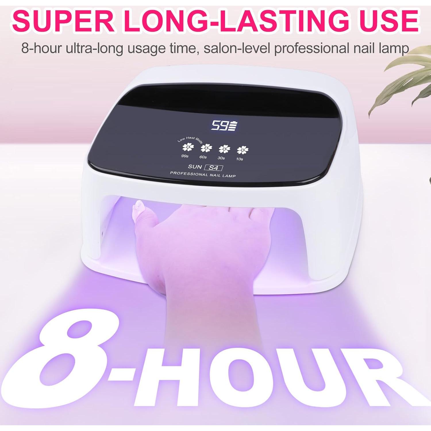 Lámpara de Uñas Inalámbrica ANYINS 288W UV LED 8 Horas