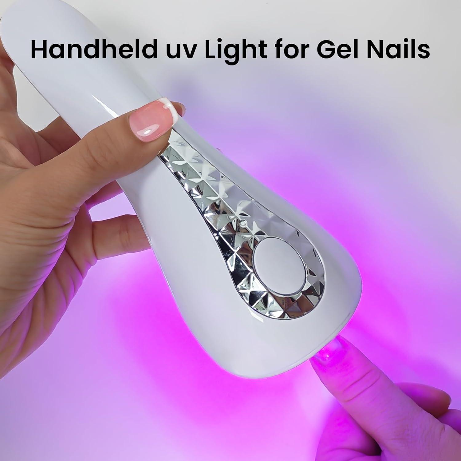 Mini Lámpara UV Portátil ESUOHYM para Uñas de Gel 17cm