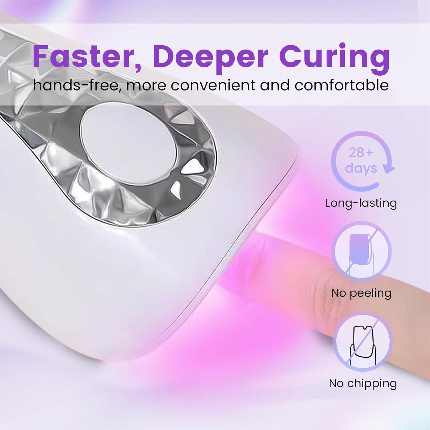 Mini Lámpara UV Portátil ESUOHYM para Uñas de Gel 17cm