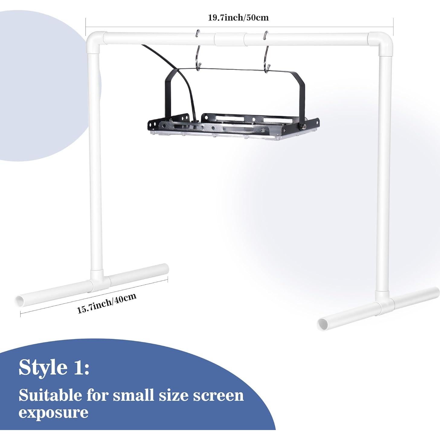 Caydo 2PCS 50W Luz UV para Serigrafía con Soportes y Bridas