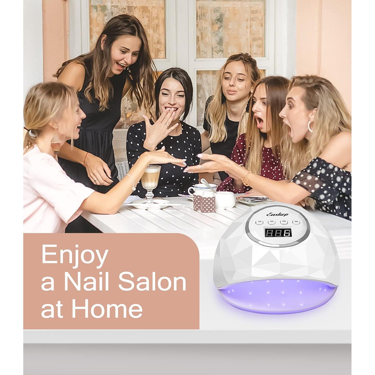 Lámpara de Uñas UV LED Easkep 86W Secador Rápido para Gel