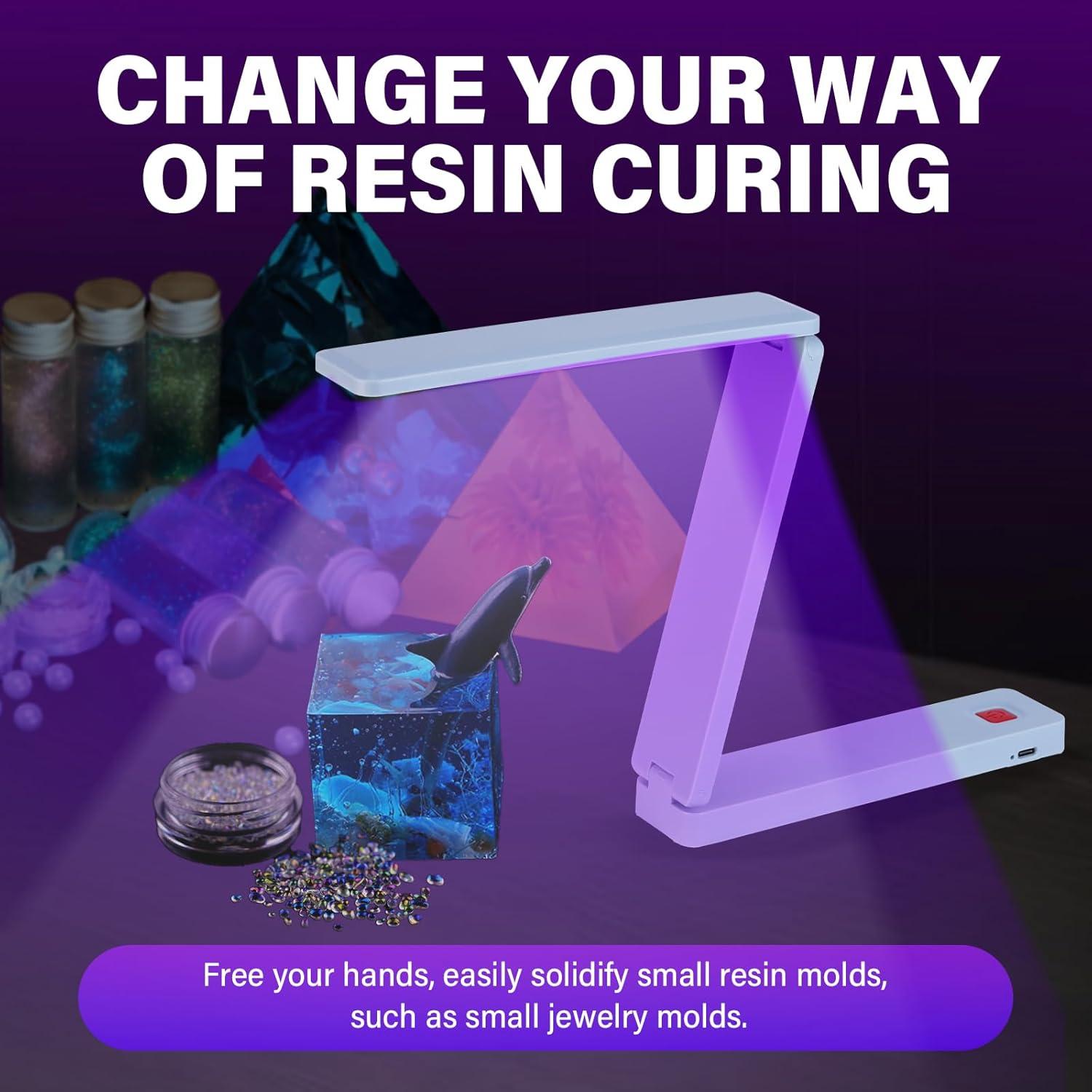 Luz UV Nuvioxt Recargable Plegable para Curado de Resina