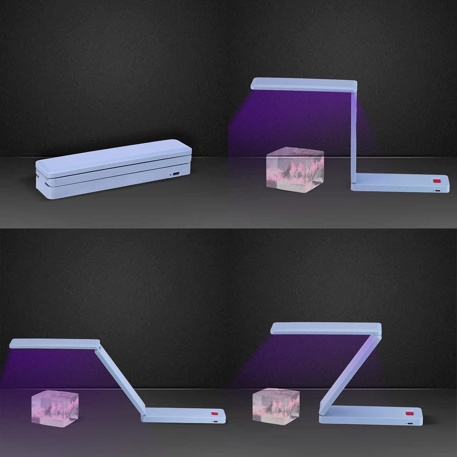 Luz UV Nuvioxt Recargable Plegable para Curado de Resina