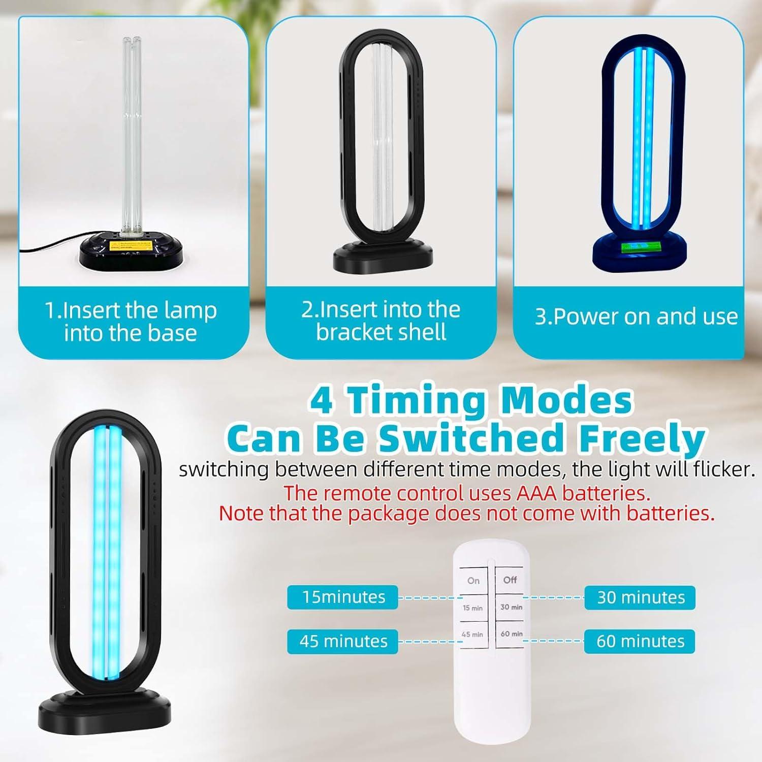 Desinfectante de Luz UV Feefir YG-02 con Control Remoto y Temporizador