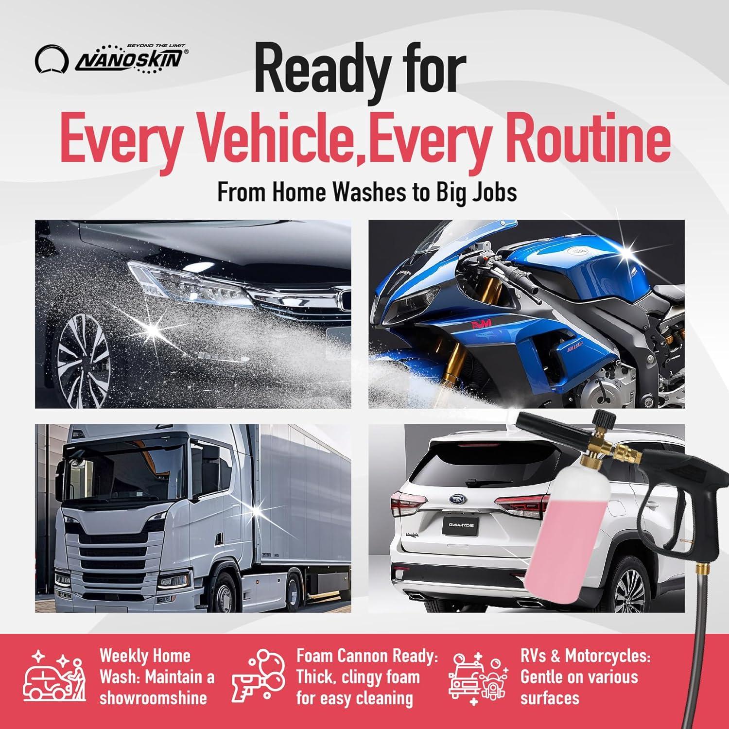 Champú Concentrado Nanoskin CHERRY SUDS 640 Oz Espumoso