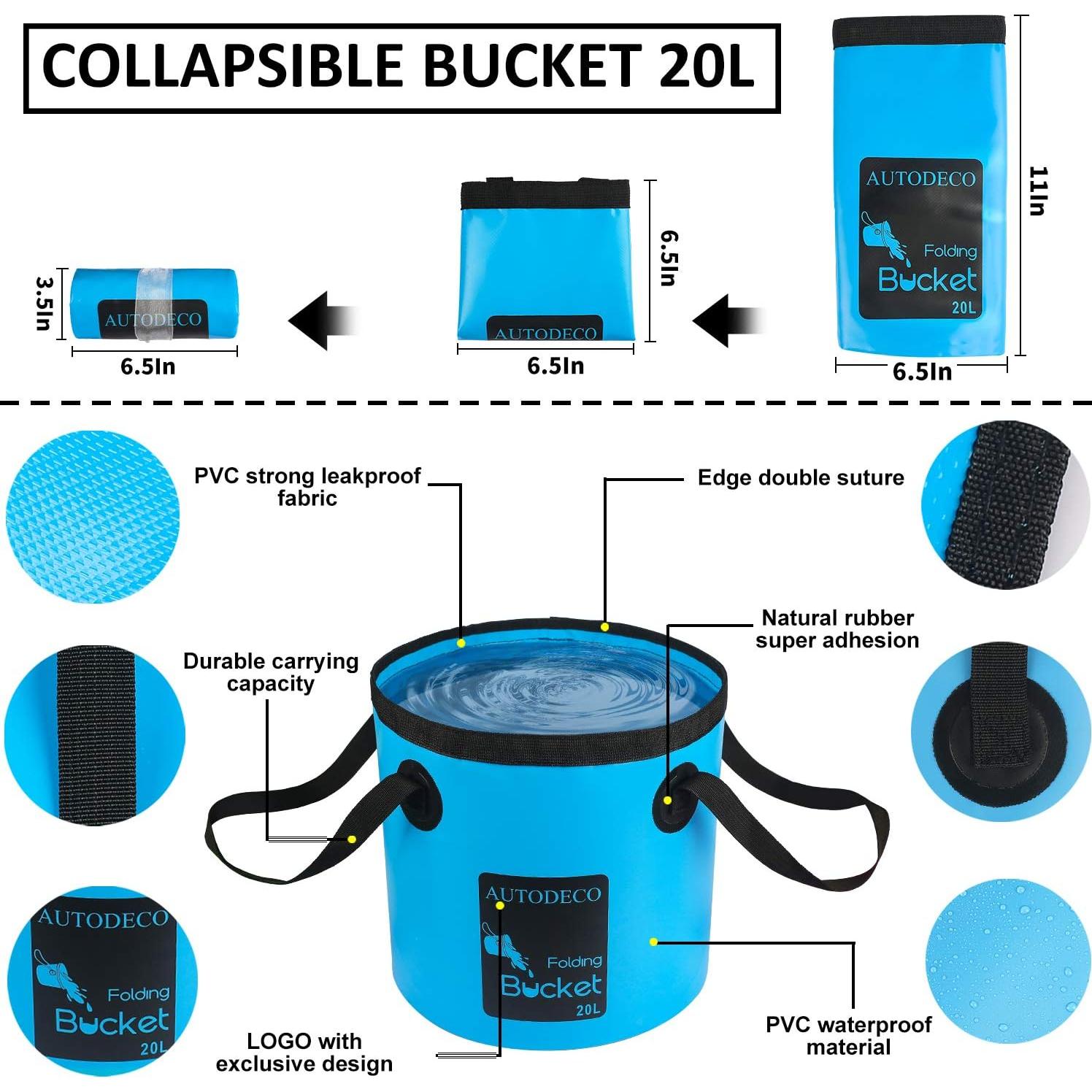 Kit de Lavado de Autos 42 Piezas AUTODECO Azul