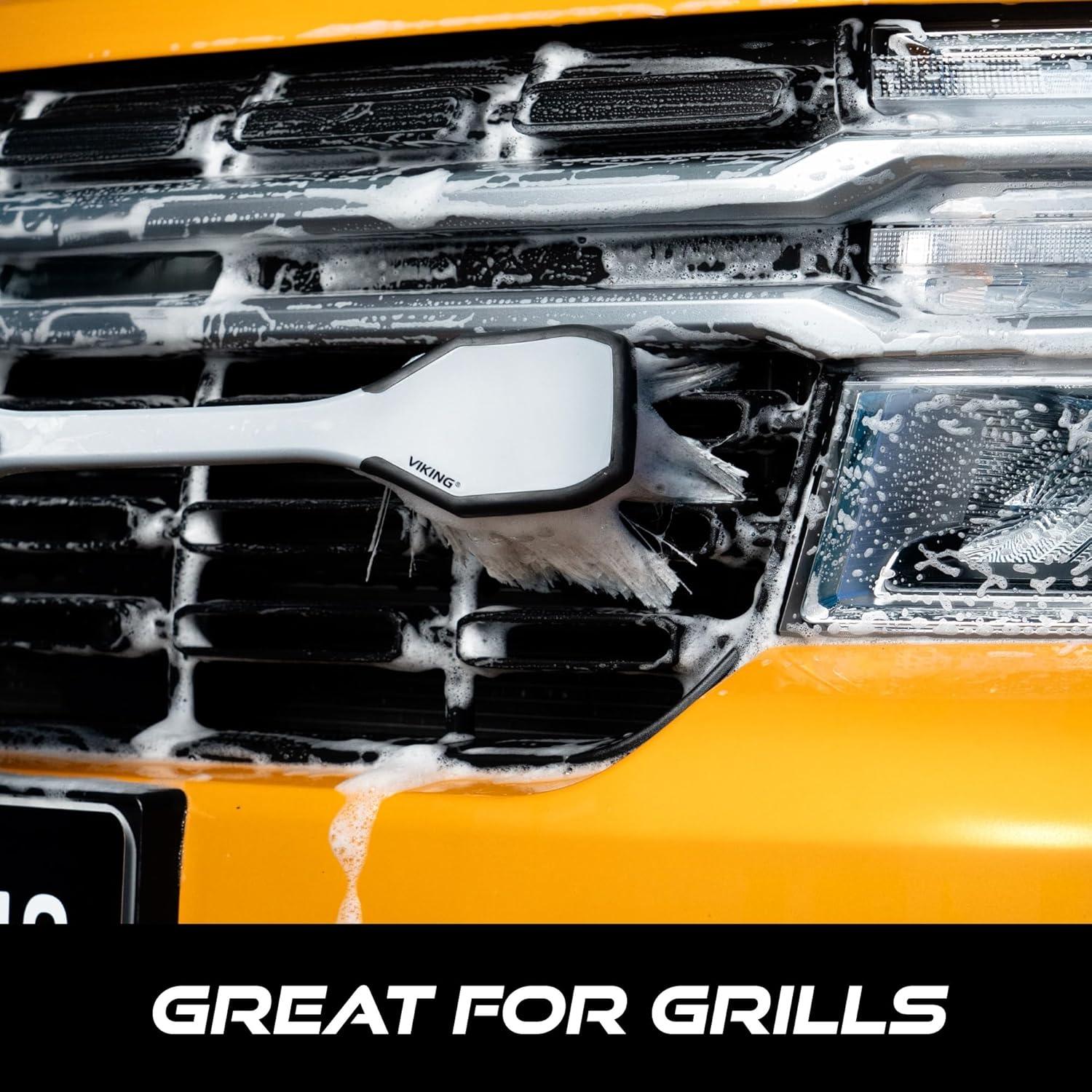 Cepillo de Lavado de Autos VIKING 42 cm Ergonómico para Ruedas