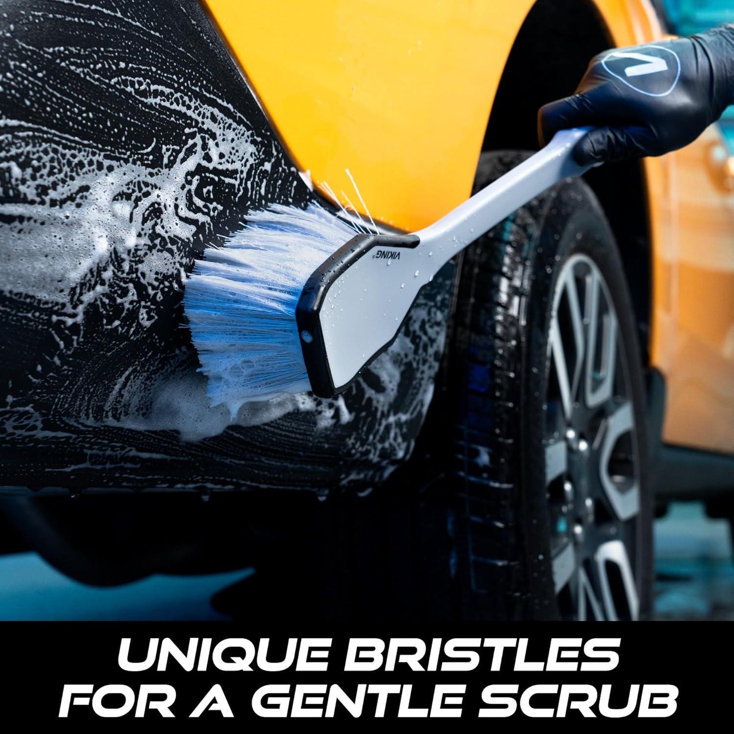 Cepillo de Lavado de Autos VIKING 42 cm Ergonómico para Ruedas