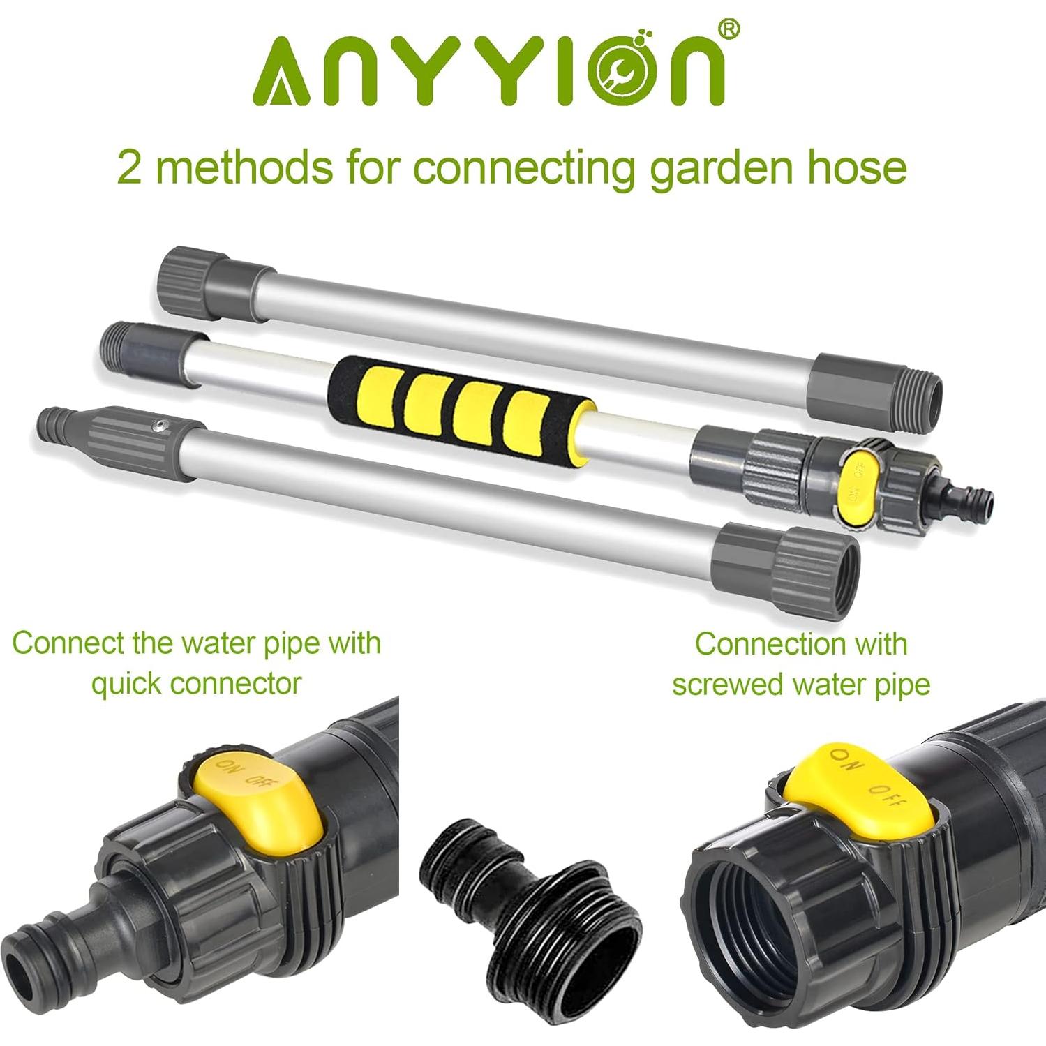 Cepillo de Lavado de Autos Anyyion 130 cm con Cerdas Suaves