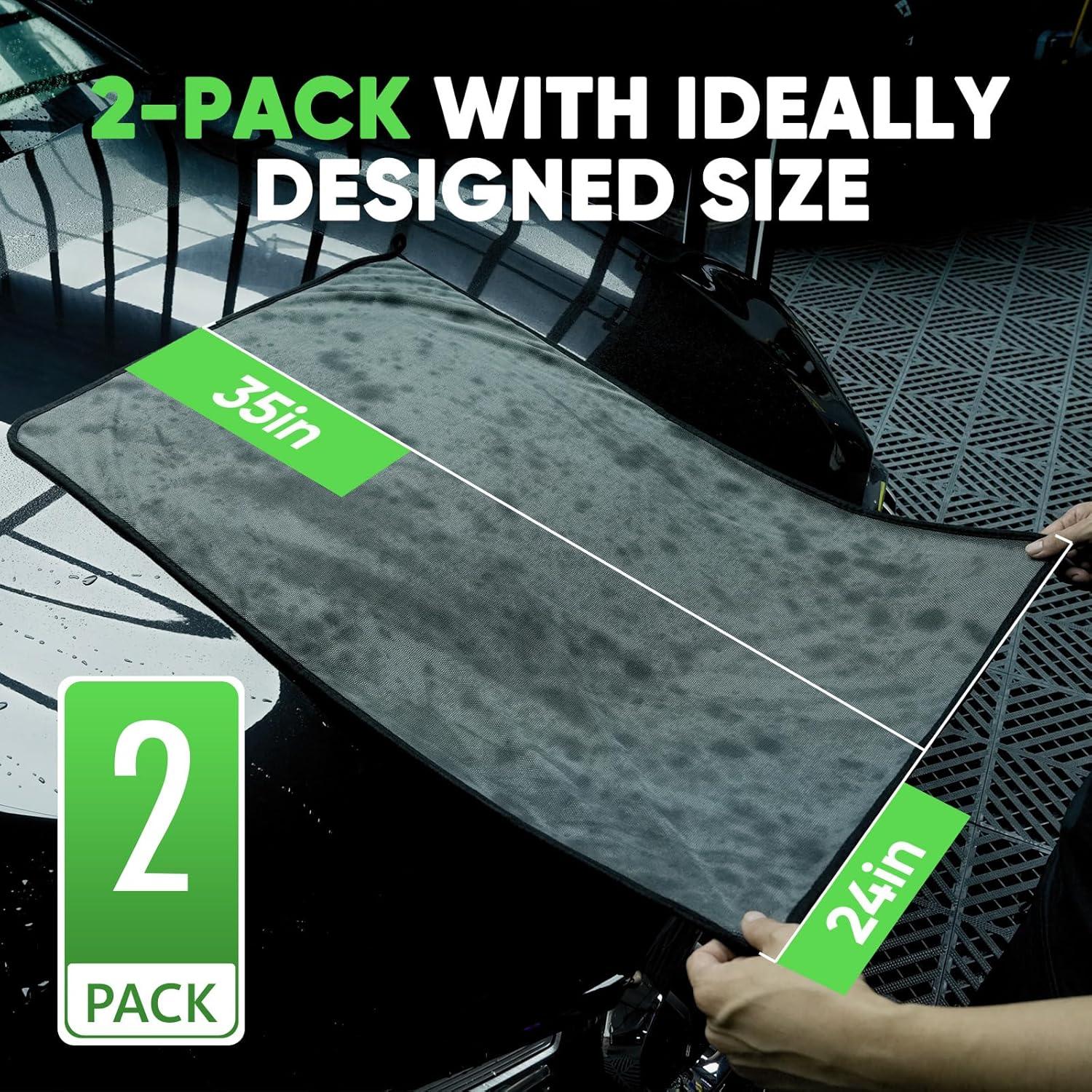 Toallas de Microfibra KKV 2 Piezas 89x61cm Ultra Absorbentes