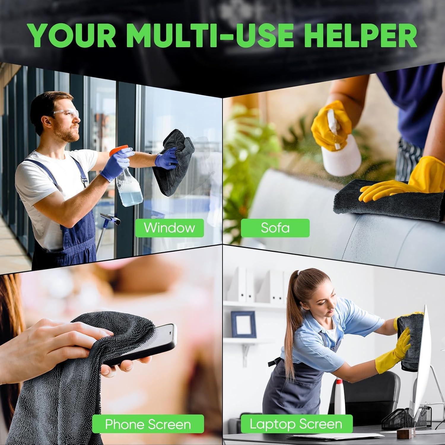 Toallas de Microfibra KKV 2 Piezas 89x61cm Ultra Absorbentes