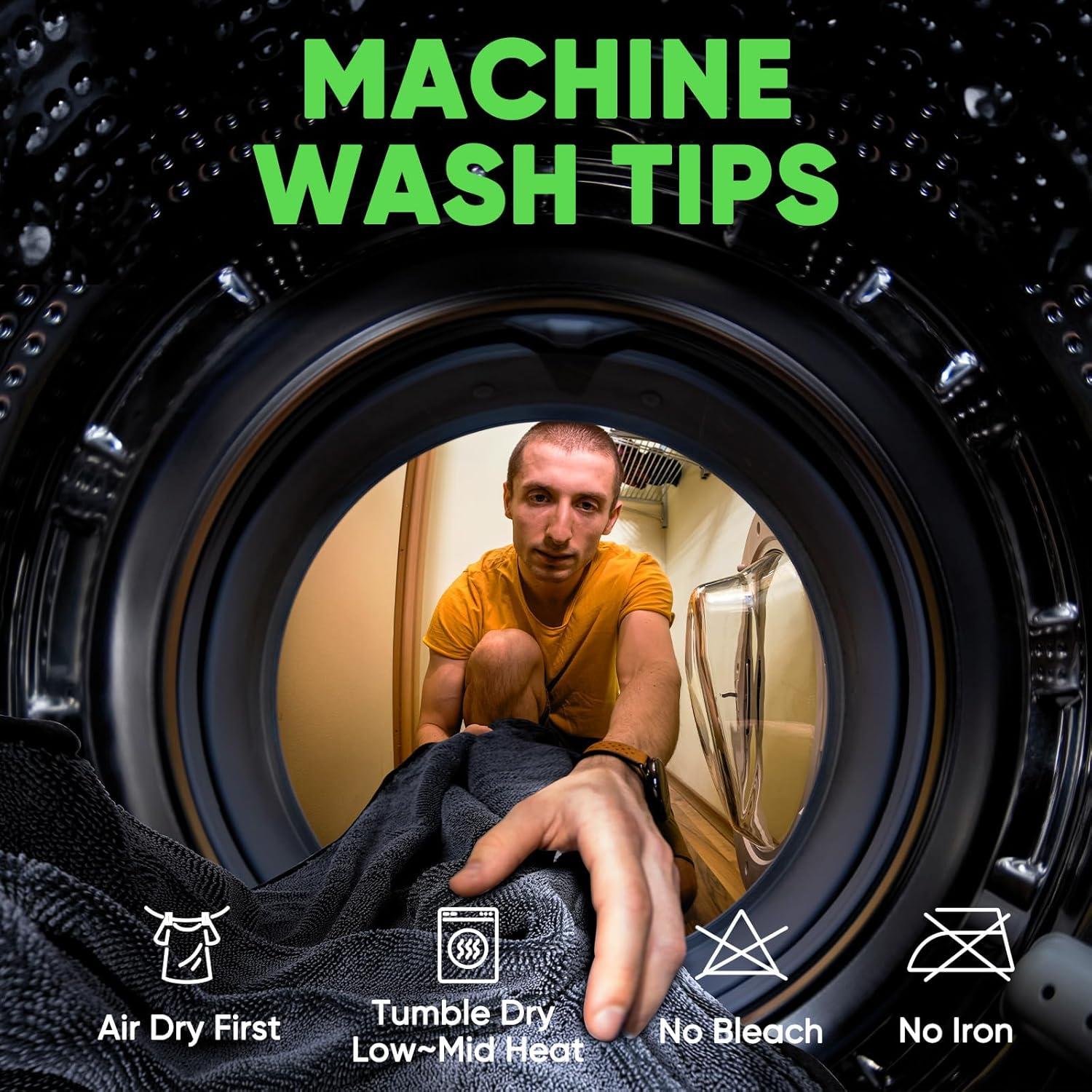 Toallas de Microfibra KKV 2 Piezas 89x61cm Ultra Absorbentes