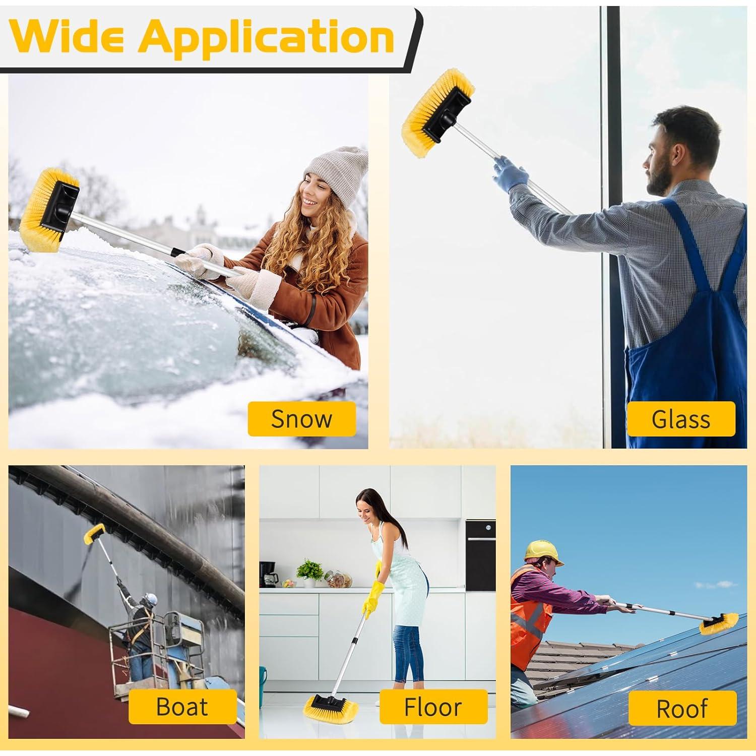 Cepillo de Lavado de Autos Ordenado 62" Mango Extensible