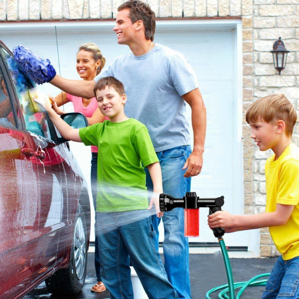 Boquilla de Manguera EVILTO con 8 Patrones de Spray y Jabón