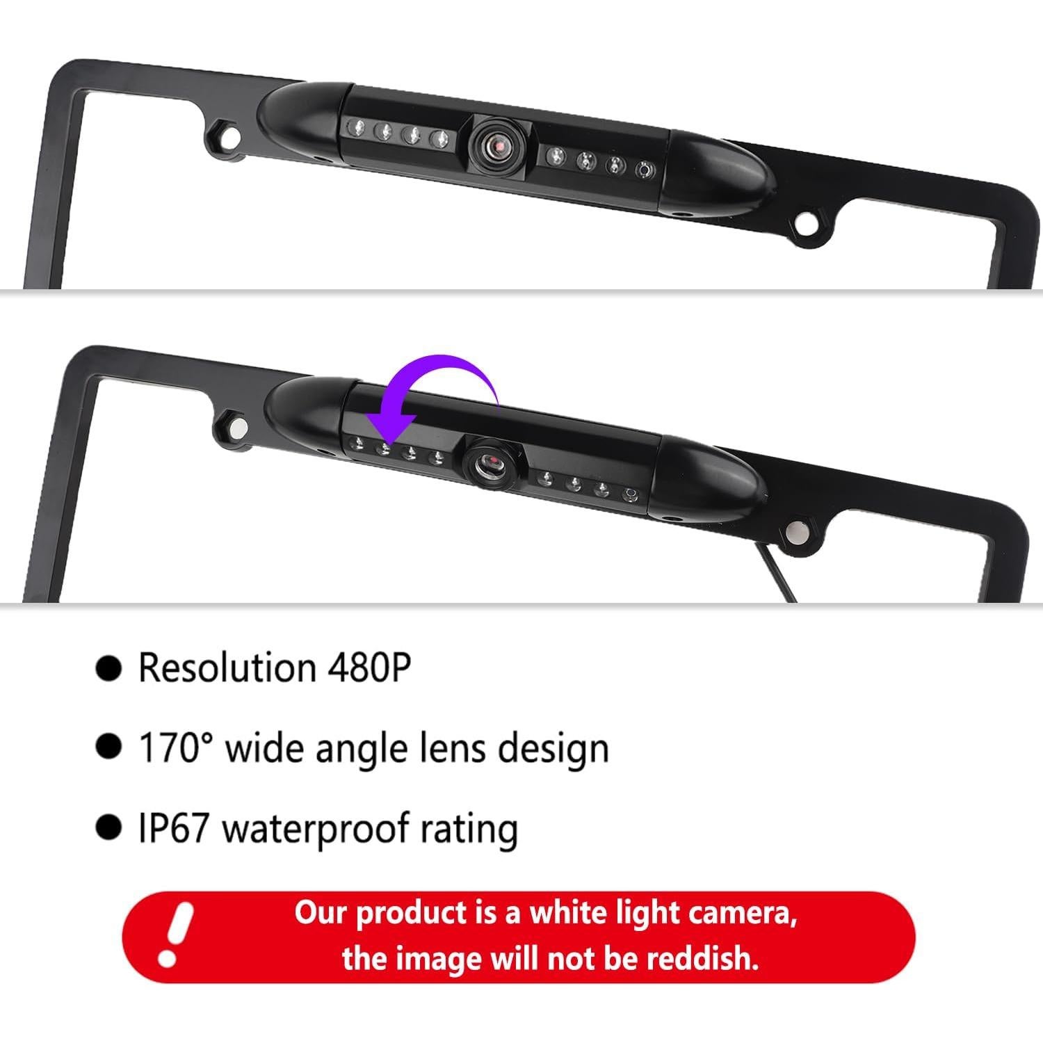 Cámara de Respaldo SSNNUU con Visión Nocturna HD 170° IP67