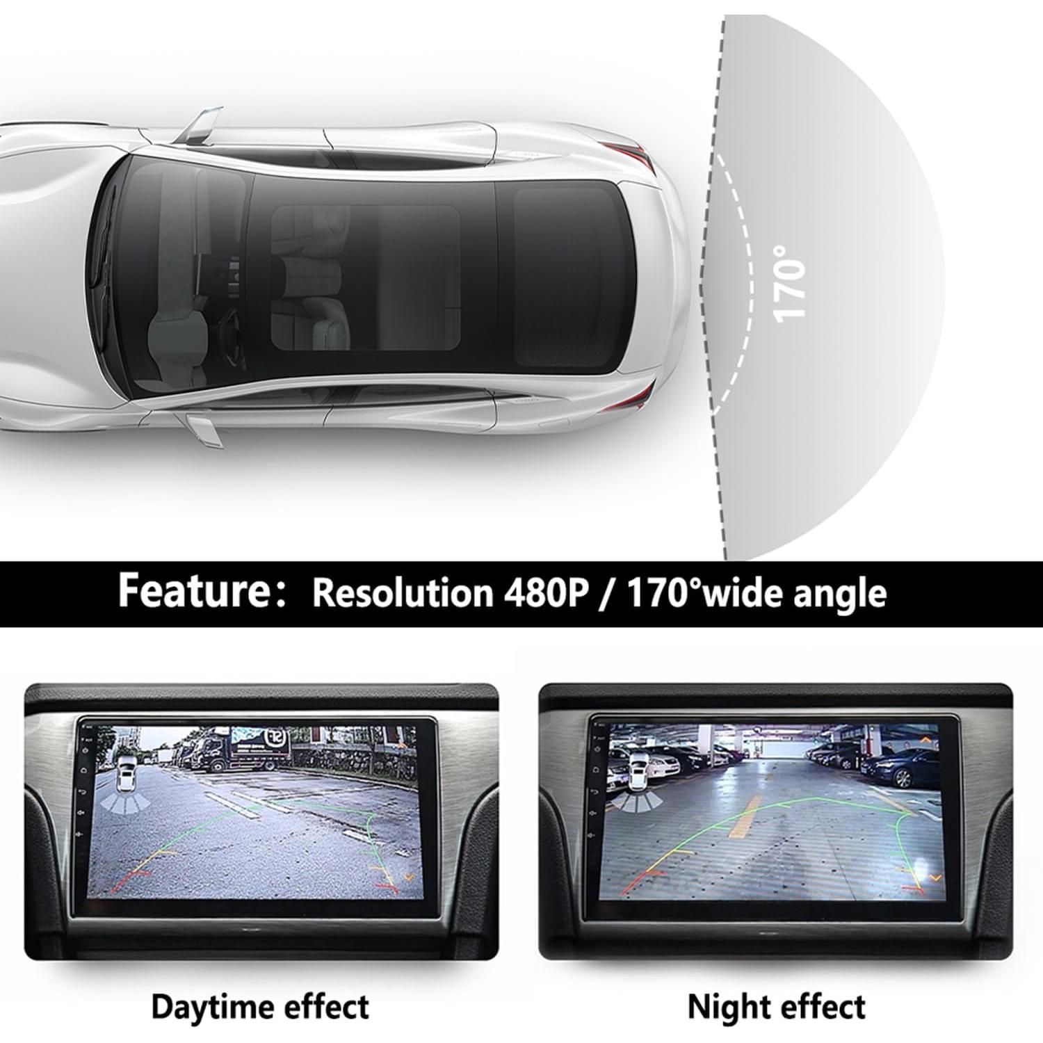 Cámara de Respaldo SSNNUU con Visión Nocturna HD 170° IP67