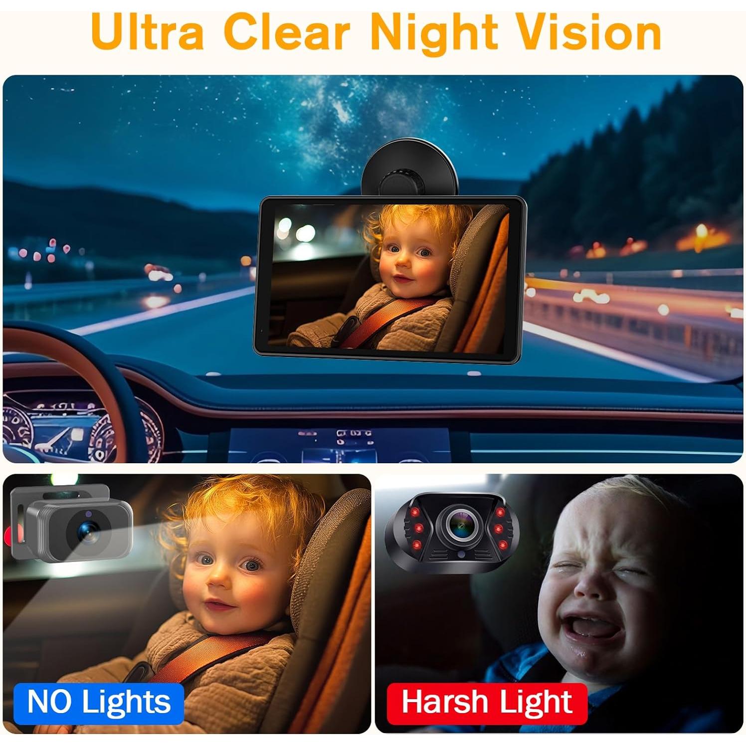 Cámara de Auto para Bebés Thybro A29 Doble 1080P 7"