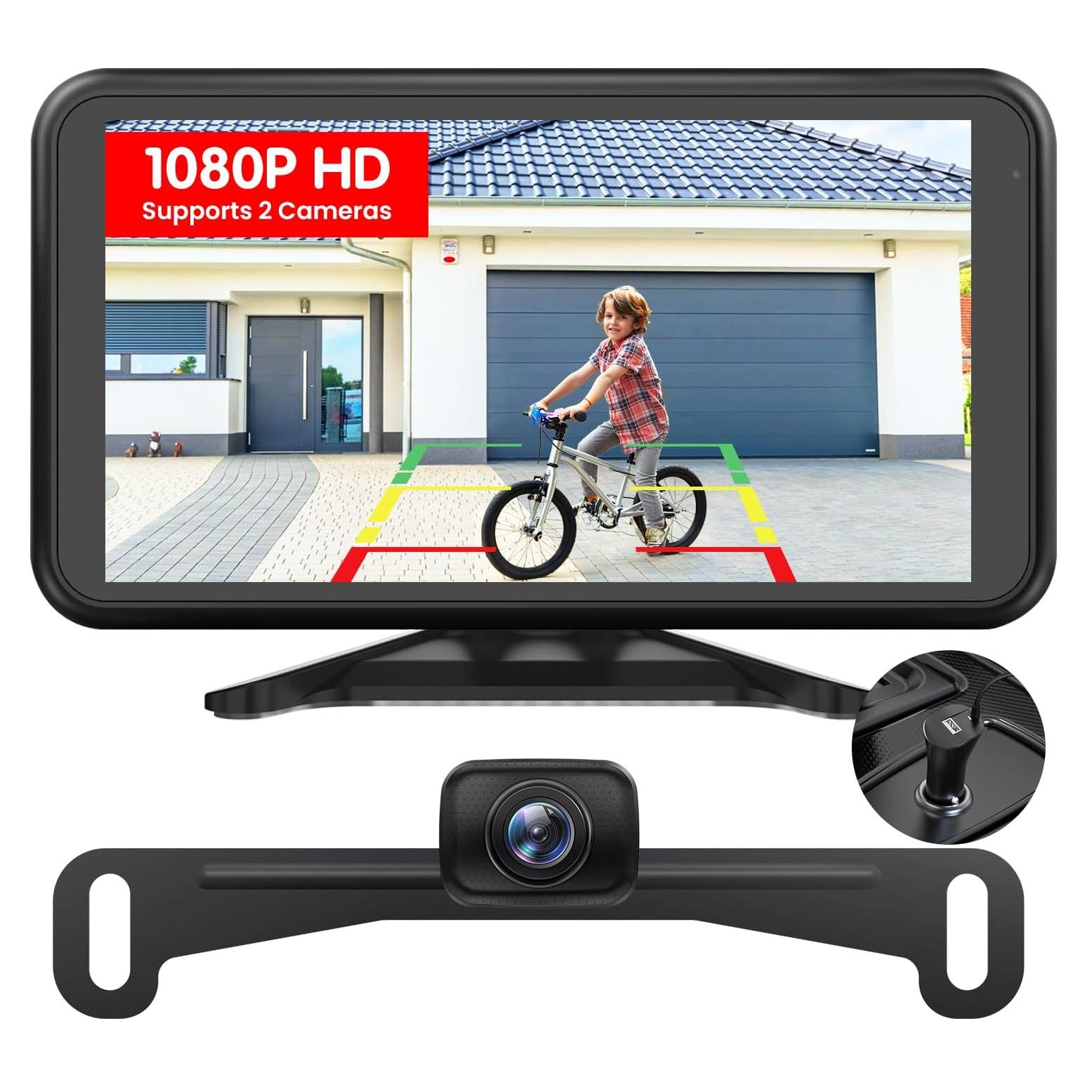 Cámara de Respaldo Inalámbrica AUTO-VOX W12 5" HD 1080P