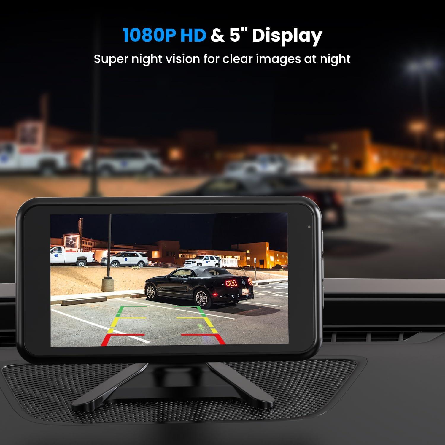 Cámara de Respaldo Inalámbrica AUTO-VOX W12 5" HD 1080P