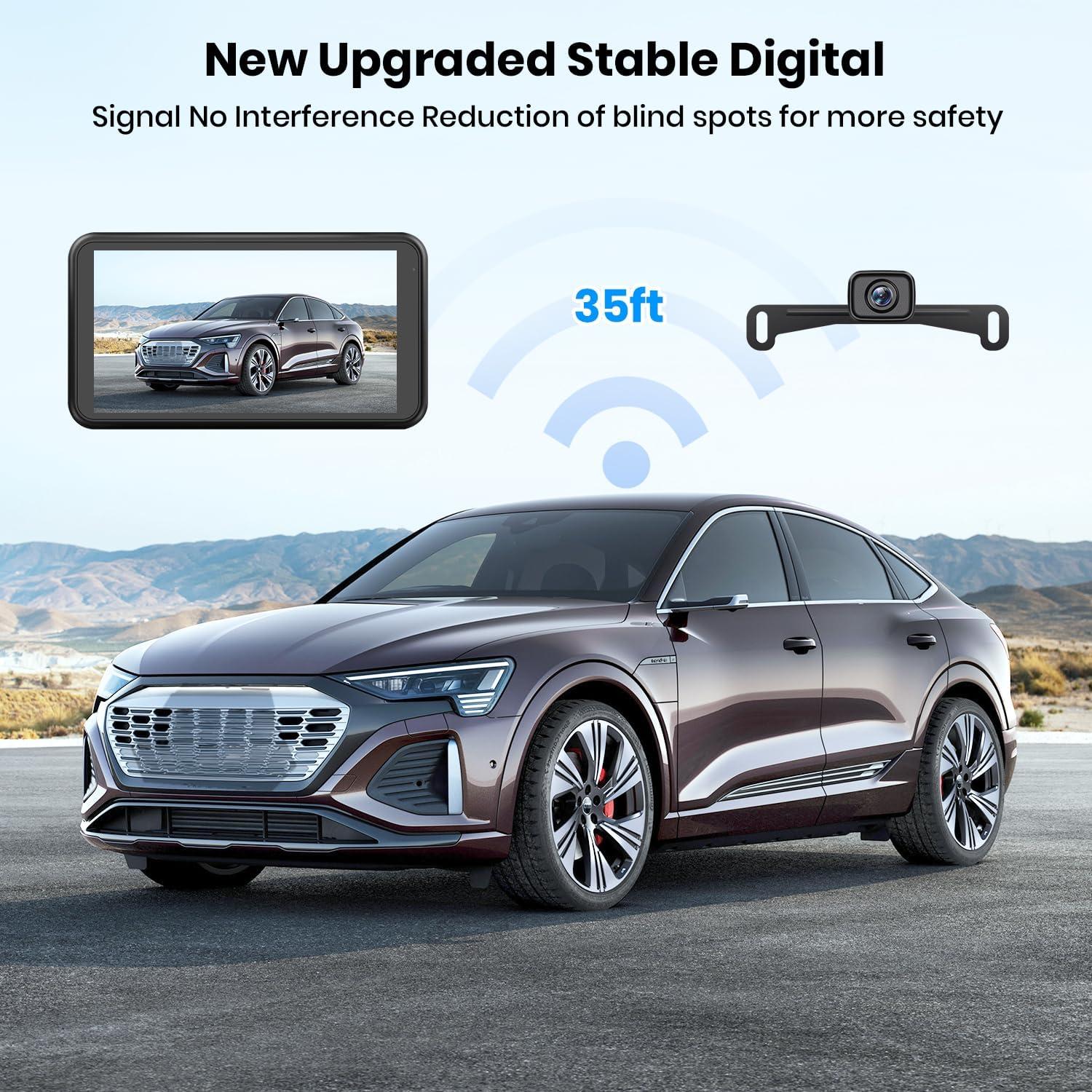 Cámara de Respaldo Inalámbrica AUTO-VOX W12 5" HD 1080P