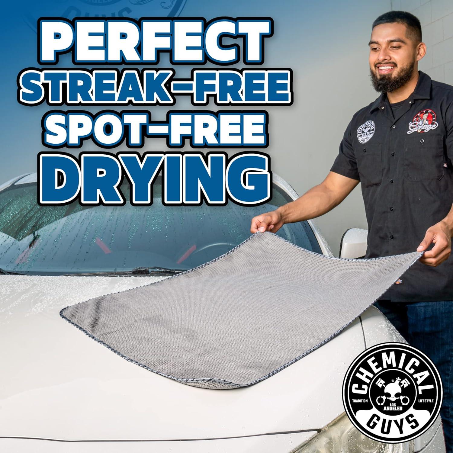 Toalla de Secado Microfibra Chemical Guys 63.5x91.4cm Gris