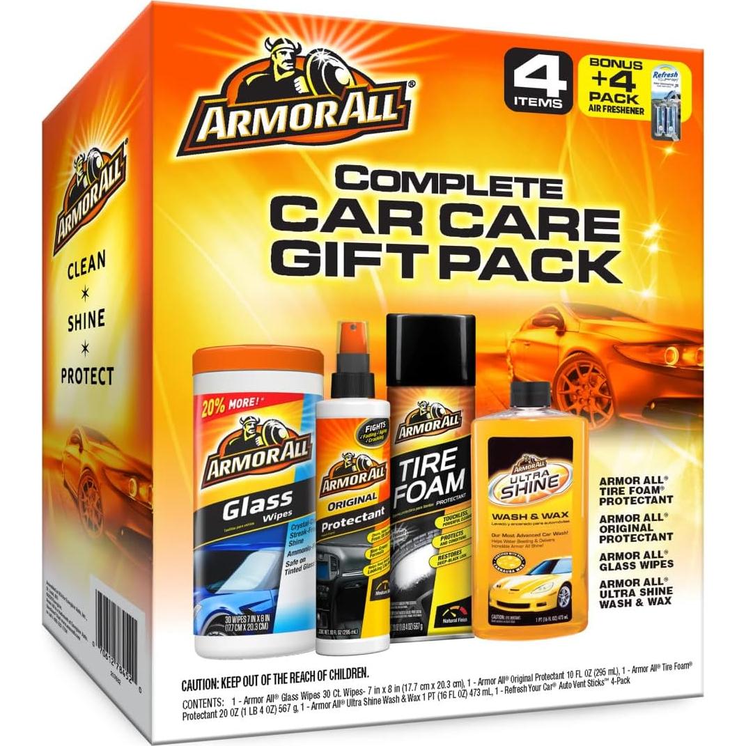 Kit de Lavado y Cuidado de Autos Armor All - 4 Productos