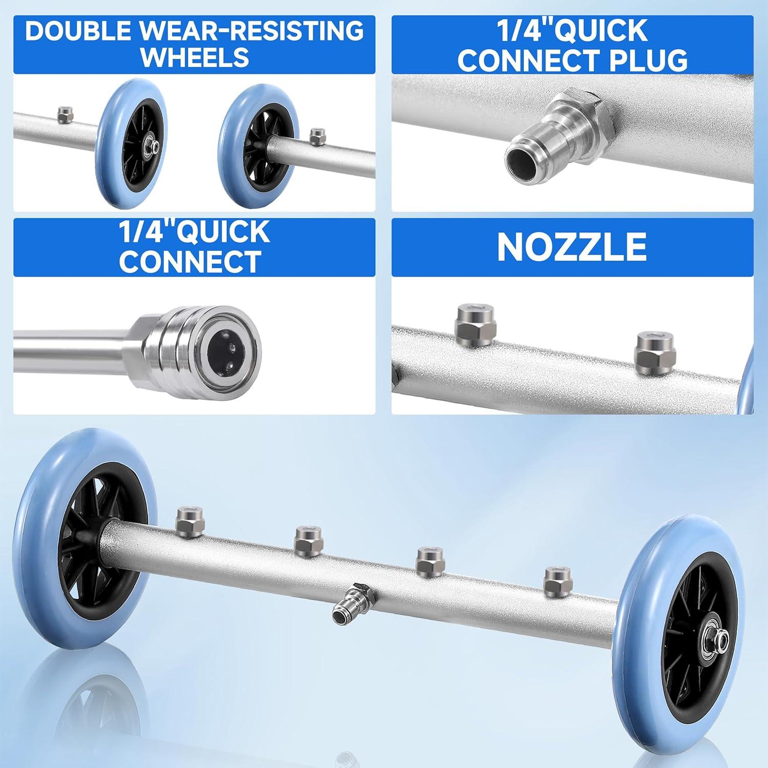 Limpiador de Chasis Ridge Washer 16" con 3 Varillas 4000 PSI