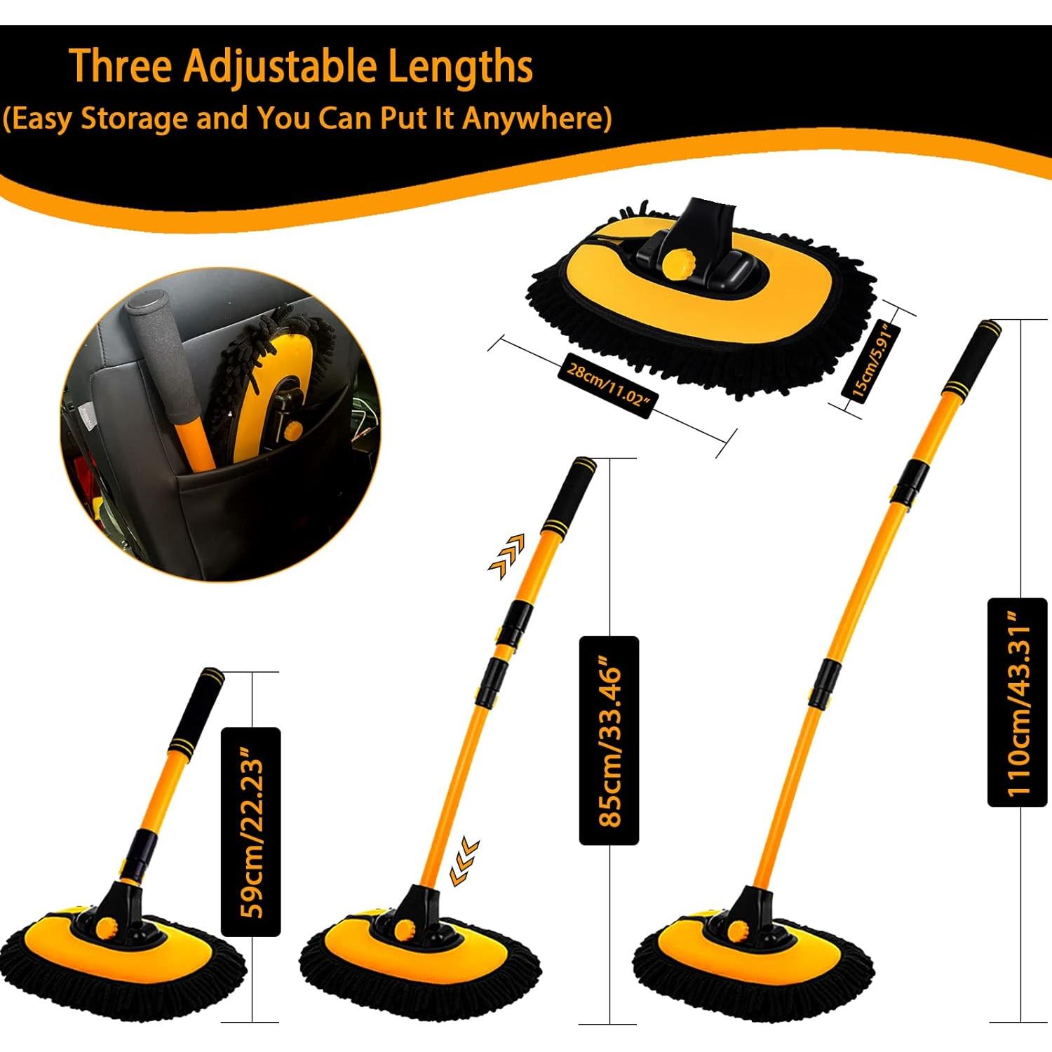 Cepillo de limpieza telescópico Harazaqa 109 cm microfibra