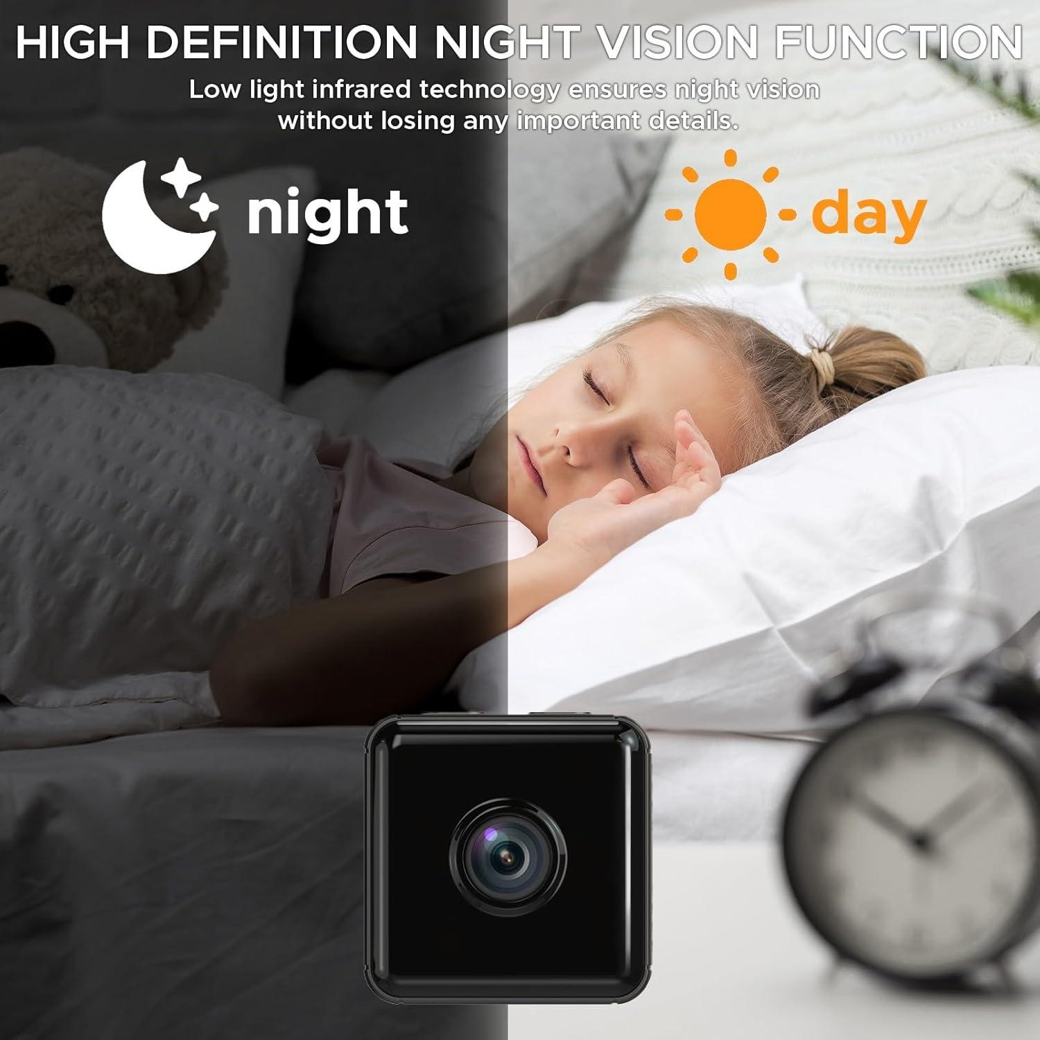 Cámara Inalámbrica WiFi 1080P HD - Vigilancia con Detección de Movimiento