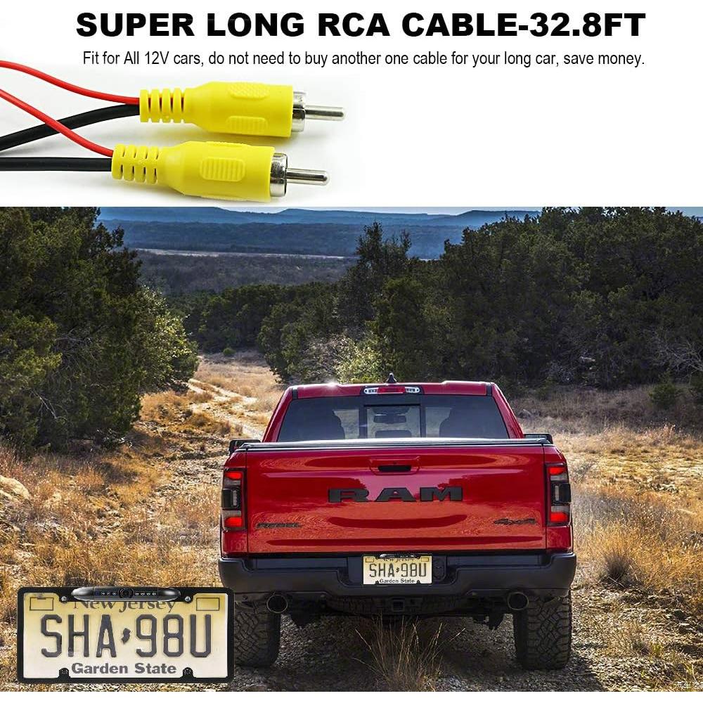 Cámara de Respaldo GLK HD con Visión Nocturna 170° Impermeable