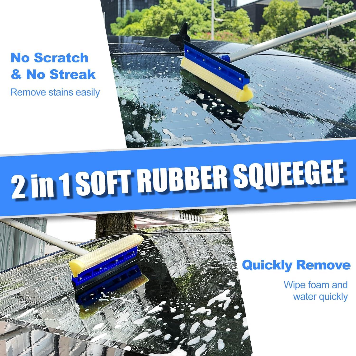 Cepillo de Lavado de Autos NIKCOSMK 62" con Guante y Neumáticos