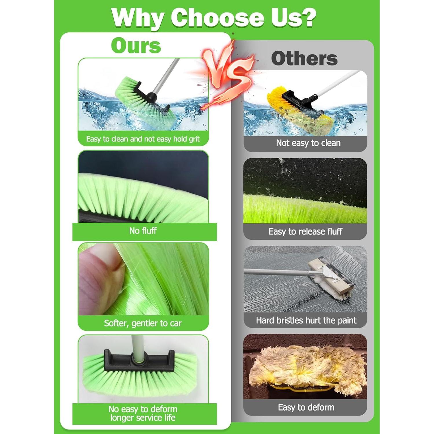 Cepillo de Lavado de Autos Jisejima 60" Extensible 5 Lados