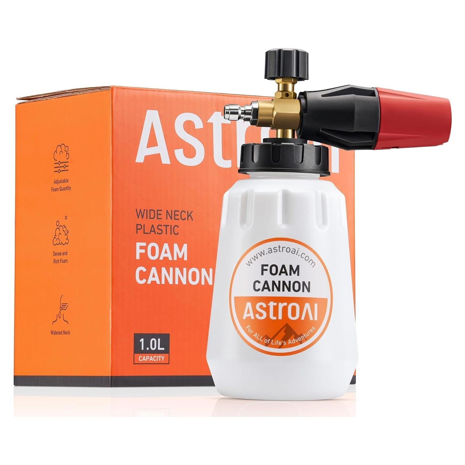 Cañón de Espuma AstroAI 1L Ajustable para Lavadora