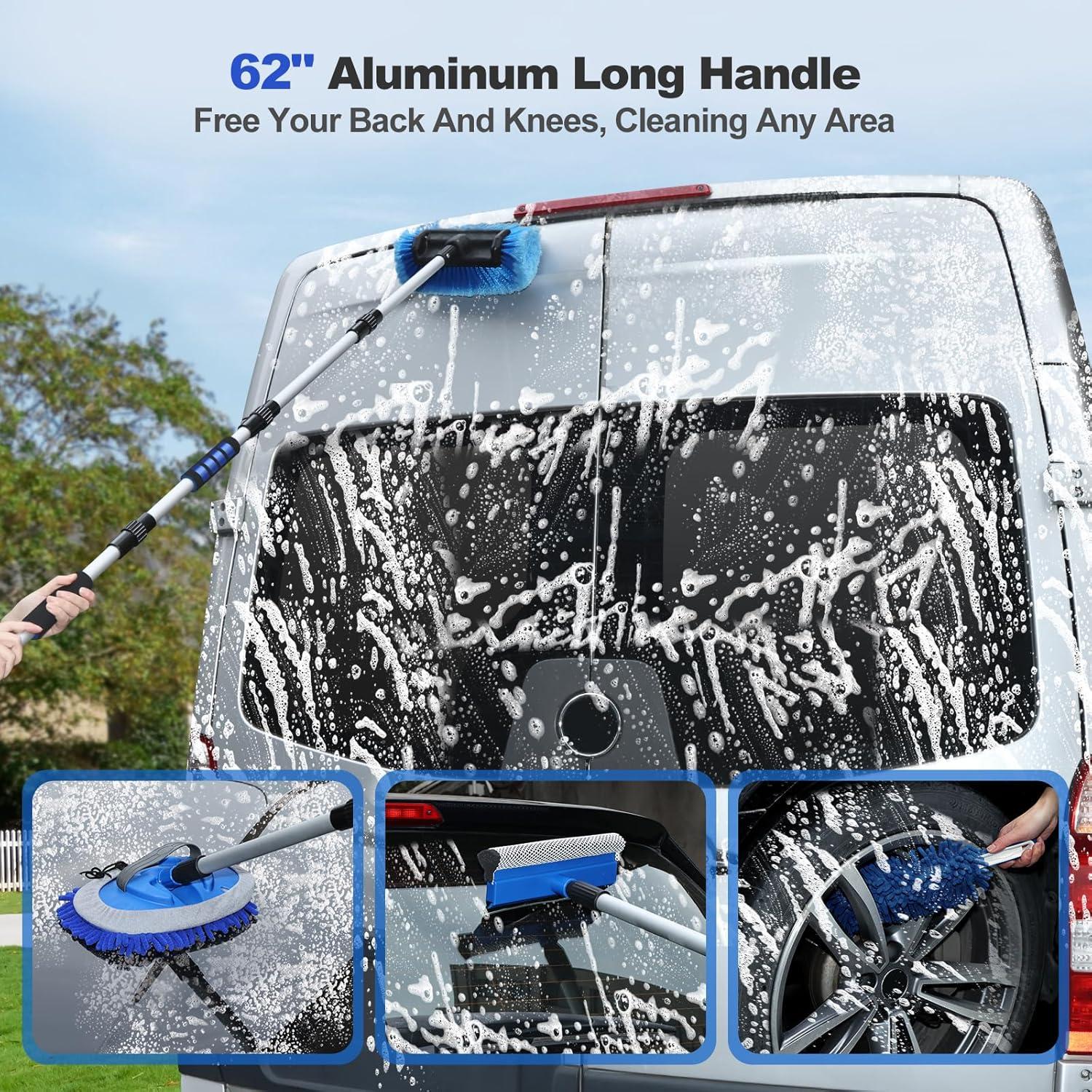 Kit de Lavado de Autos XCBYT con Mango Ajustable 62"