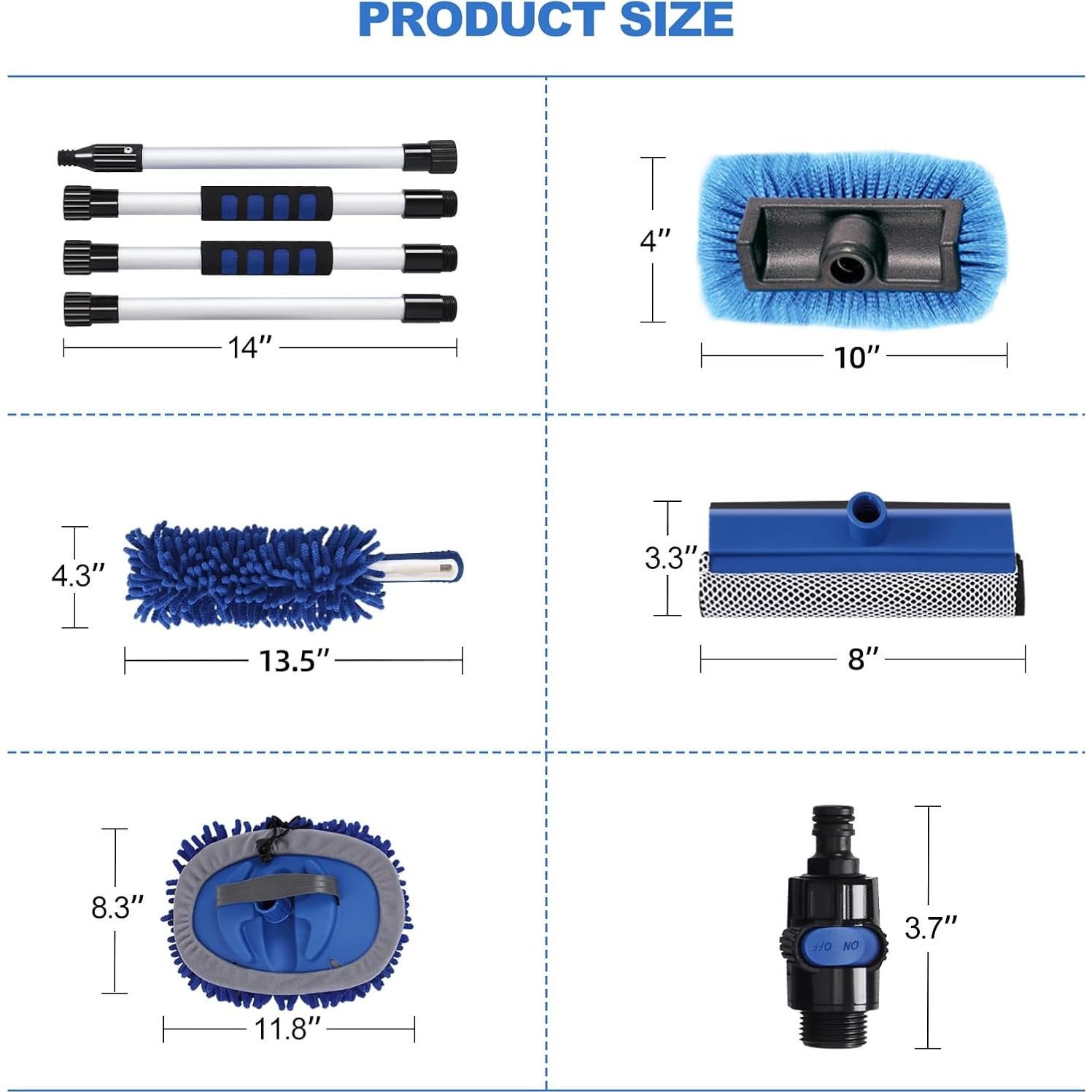 Kit de Lavado de Autos XCBYT con Mango Ajustable 62"