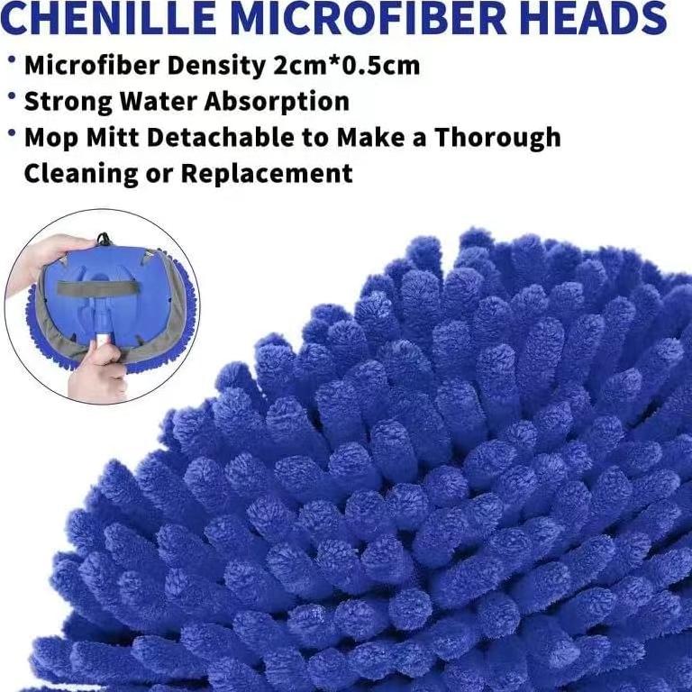 Kit de Lavado de Autos Wontolf con Cepillo y Mitones Microfibra