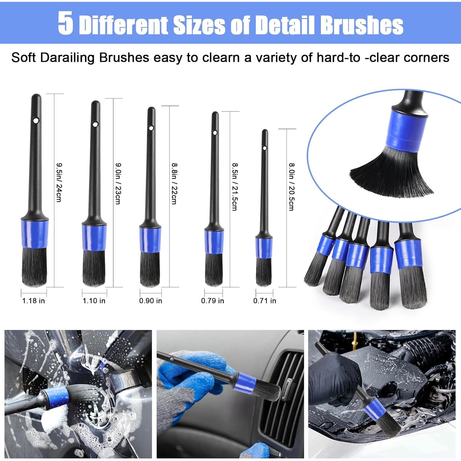 Kit de Limpieza de Autos anngrowy CWBK - 6 Piezas