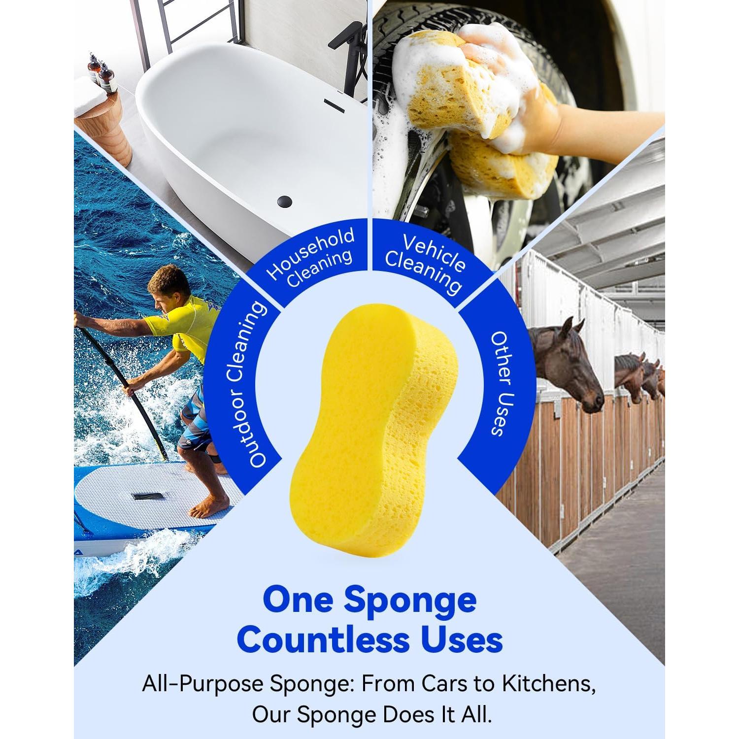 Esponjas de Lavado Temede - Paquete de 5 Grandes 23x11x6 cm