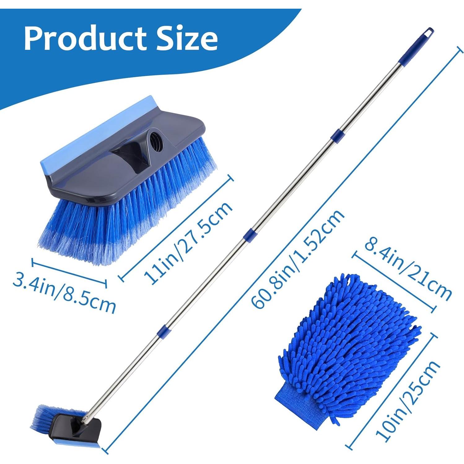 Cepillo de Lavado de Autos PIMEKOY 60 cm con Mitón Microfibra