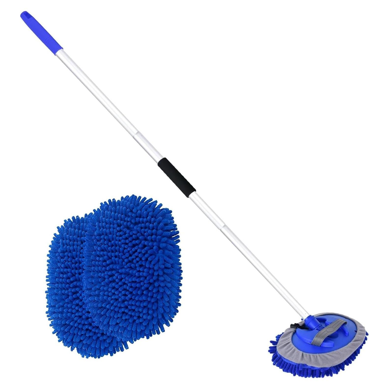 Cepillo de Lavado de Autos LUKCOZMO 157 cm Microfibra Azul