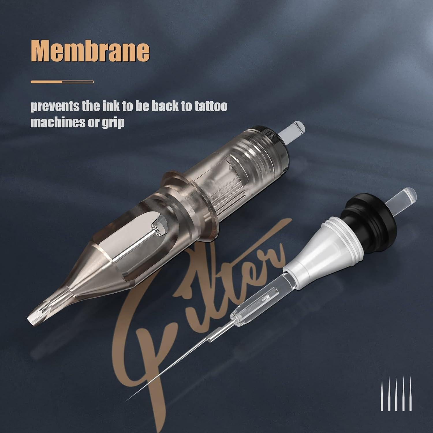 Agujas de Cartucho de Tatuaje EZTAT2 50Pcs Variadas 1RL-9RL