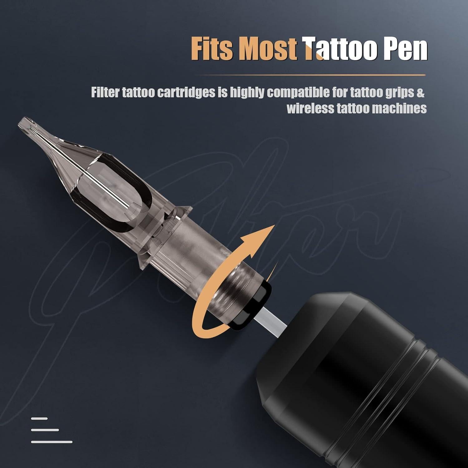 Agujas de Cartucho de Tatuaje EZTAT2 50Pcs Variadas 1RL-9RL