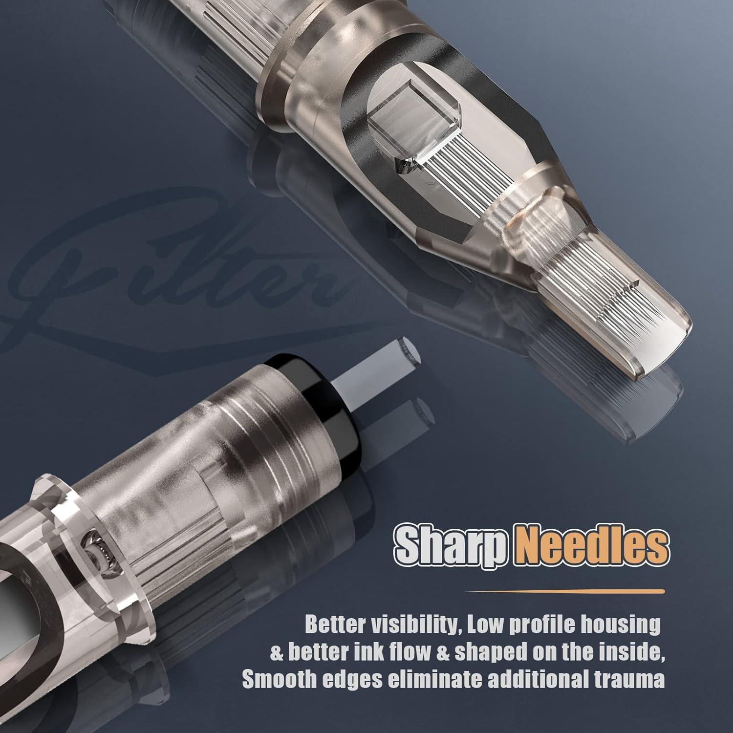 Agujas de Cartucho de Tatuaje EZTAT2 50Pcs Variadas 1RL-9RL