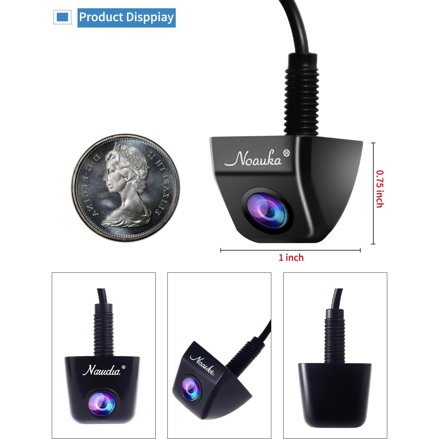 Cámara de visión trasera NOAUKA CA01 HD 170° IP69 nocturna